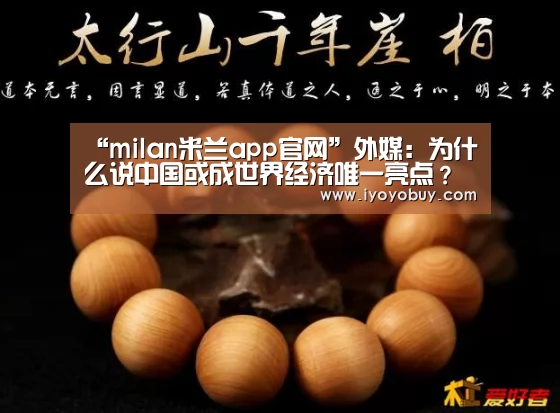 “milan米兰app官网”外媒:为什么说中国或成世界经济唯一亮点?(图1) milan米兰
